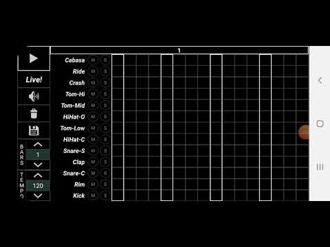 Basic drum beat on 909 app for beginners