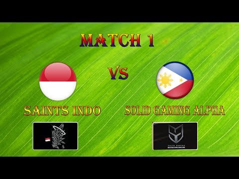 MSC Grand Final Match 1 SAINTS INDO VS SOLID GAMING ALPHA | Mobile Legends Bang Bang