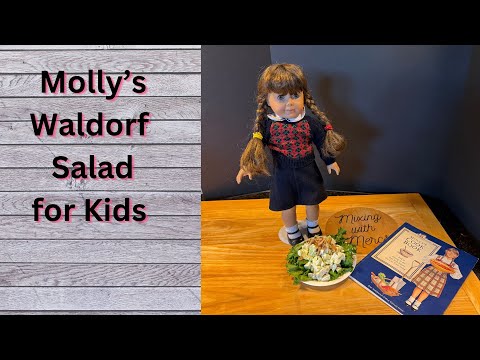 American Girl Cookbook: Molly's Waldorf Salad -Kid Version