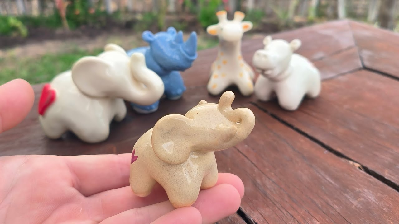 DIY clay elephant tutorial preview