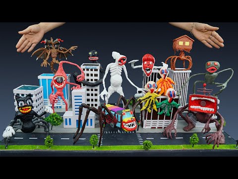 😱 ALL MONSTERS Trevor Henderson in the city Part 2 - Trevor Henderson Creatures with Clay