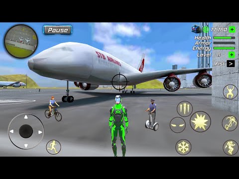 Rope Frog Ninja Hero Strange Gangster Vegas #7 - Fun at Miami City - Android Gameplay