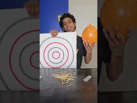 Toothpick Throwing Technique😱 #fyp #diy #experiment #lifehacks