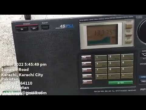 13775khz SAB‌ Saudi Alami Radio‌. Urdu Service‌. QTH Karachi Pakistan‌. Receiver National RF-B60