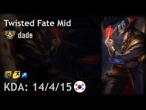 Twisted Fate Mid vs Zed - dade - KR Challenger Patch 6.19