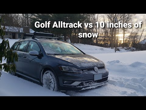Manual Golf Alltrack vs 10 inches (25 cm) of Deep Snow