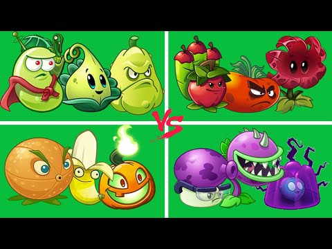 4 Team Color Best Plant Vs 05 Team Zombie - Who Will Win ? - PvZ 2 Discovery