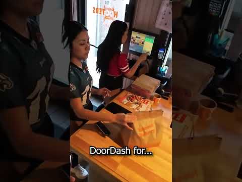 I had to go to Hooters for DoorDash...