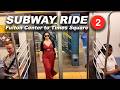 NYC Subway Ride To Times Square 42nd Street From Fulton Center Downtown Manhattan 2 Train Ride