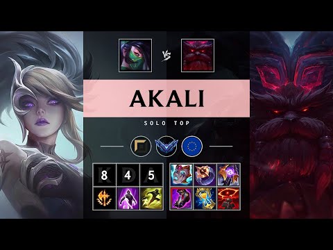 Akali Top vs Ornn - EUW Diamond Patch 25.14
