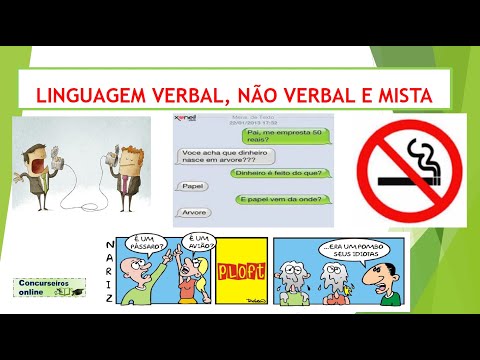 LINGUAGEM VERBAL, NÃO VERBAL E MISTA