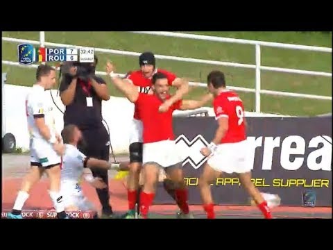 Manuel Cardoso Pinto break leads to Dany Antunes try vs Romania 2020