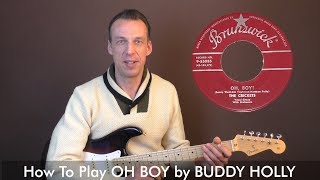 Rockabilly Guitar Lesson - Oh Boy - Buddy Holly