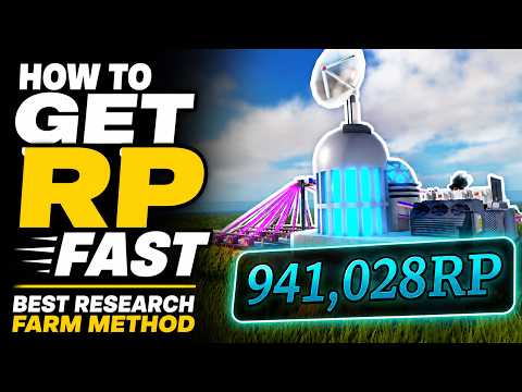 How to GET RP FAST in INDUSTRIALIST (BEST RESEARCH FARM METHOD) Roblox