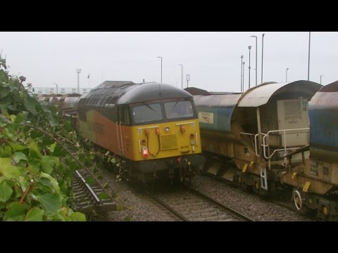 Mostyn 29.1.2017 - engineering works - Colas 56078 56096 56105 56113 DB 66100