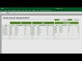 Excel How To Create A Simple Warehouse Management