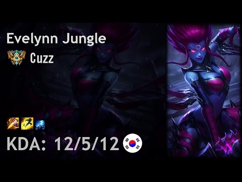 Evelynn Jungle vs Lee Sin - Cuzz - KR Challenger Patch 7.9