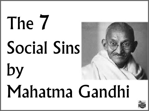 Mahatma Gandhi Seven Social Sins | Motivational Video