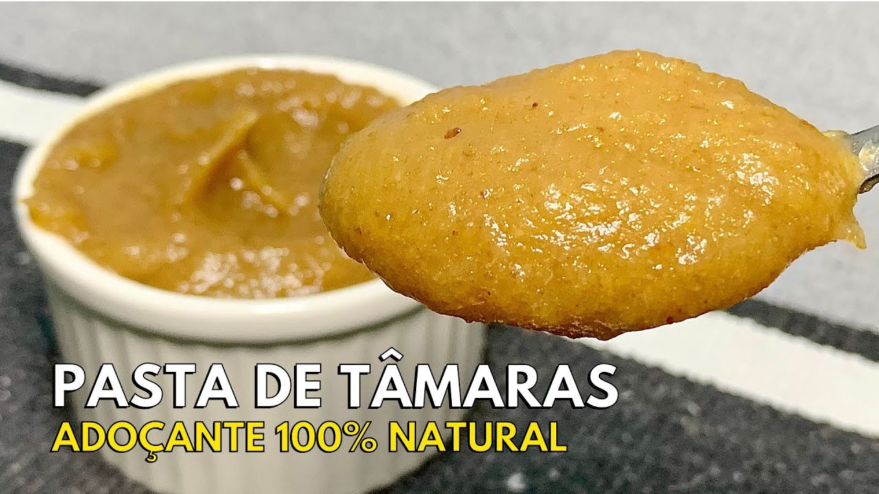 🔴 PASTA DE TÂMARAS: ADOÇANTE 100% NATURAL, ZERO AÇÚCAR E SAUDÁVEL #horadogrude