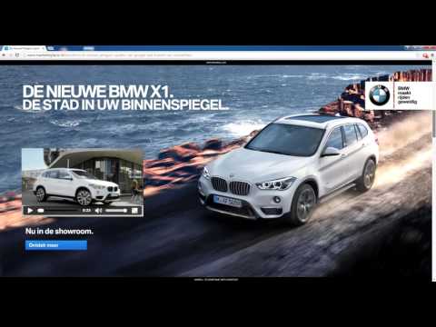 BMW X1 interscroller video