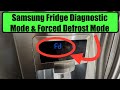 How To Enter Refrigerator Forced Defrost Mode & Diagnostic Mode Samsung