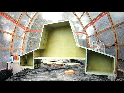 STEP 6 -PART 2: Box Build- Learning how to Fiberglass - Still no materials for our Catamaran Build!!