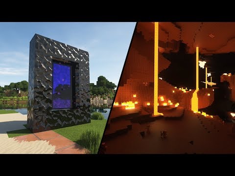 Mind-Blowing Minecraft 2019 NETHER Mod | Photorealistic Graphics - Ray Tracing - RTX - 4K