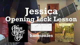 The Allman Brothers Band - Jessica - Guitar Lesson (Intro & Harmony) - Guitar Tab