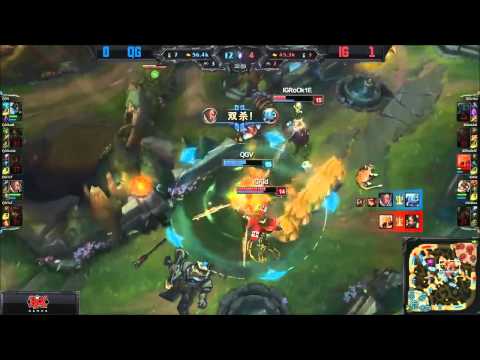 QG (TnT Lucian) VS IG (Kid Corki) Game 2 Highlights - 2015 LPL Summer W7D2