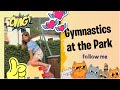 Rhythmic Gymnastics Training In The Park Ginnasticaartistica Acrobatics Gym Challenge