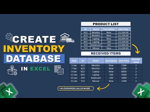 How to Create Inventory Database in Excel