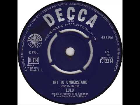UK New Entry 1965 (226) Lulu - Try To Understand