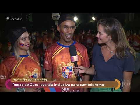 Encontro com Fátima Bernardes 25/01/2019 - Rosas de Ouro leva ala inclusiva para o sambódromo