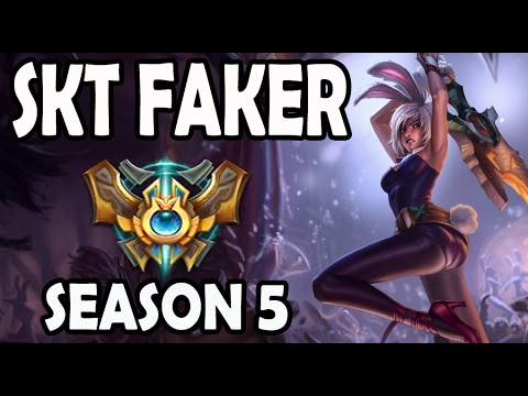 SKT T1 Faker Riven vs Hecarim TOP Ranked Challenger Korea