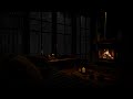 Cozy Cabin Ambience with Rain and Fireplace for Concentration - Experience Ultimate Comfort