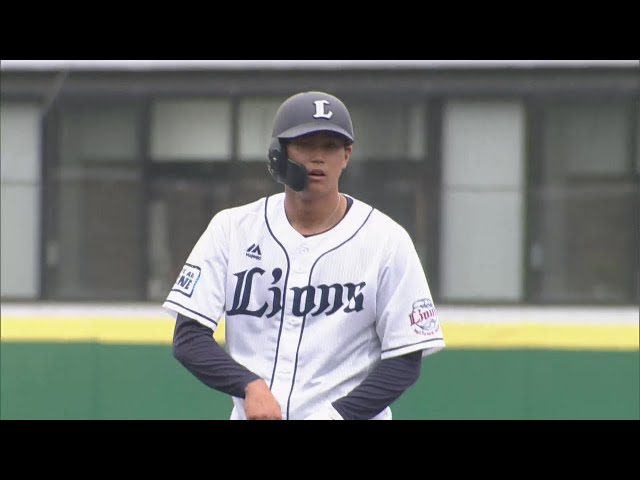 【ファーム】均衡破った!! ライオンズ・西川愛也がライト前へのタイムリーを放ち先制!! 2022年7月16日  埼玉西武ライオンズ 対 横浜DeNAベイスターズ