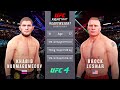 Khabib Nurmagomedov vs Brock Lesnar Full Fight - UFC Fight Of The Night