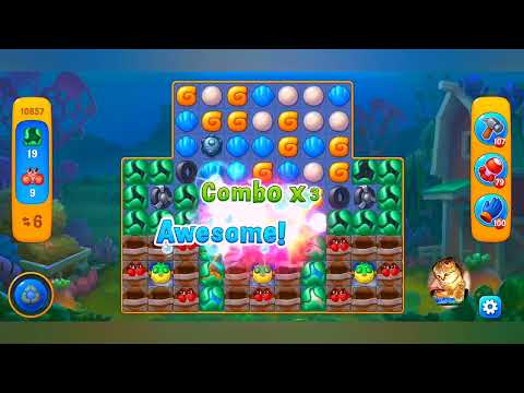 фишдом 2022  #  10857 уровень - прохождение без бустеров # Fishdom,   10857  level - no Boosters.