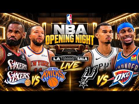 NBA | Watch Party | Lebron debuta con PHI | ¿Será la temporada MVP de Wemby? #LIVE