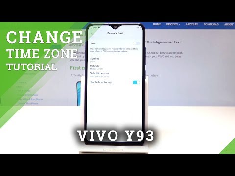Set Up Time Zone in VIVO Y93 - Date & Time Settings