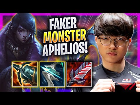 FAKER IS A MONSTER WITH APHELIOS! - T1 Faker Plays Aphelios ADC vs Samira! | Season 2023