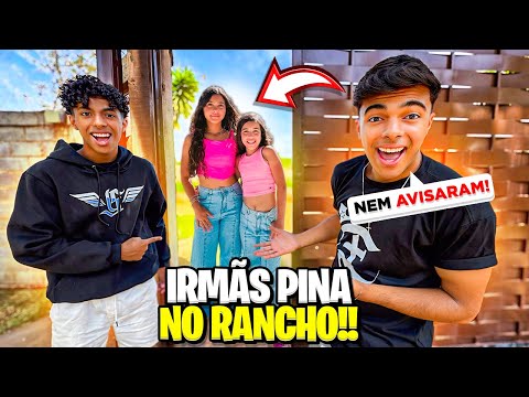 The Pina sisters showed up at Estevão and Gabriel's ranch as a surprise! 😱😍 *24h with us!!