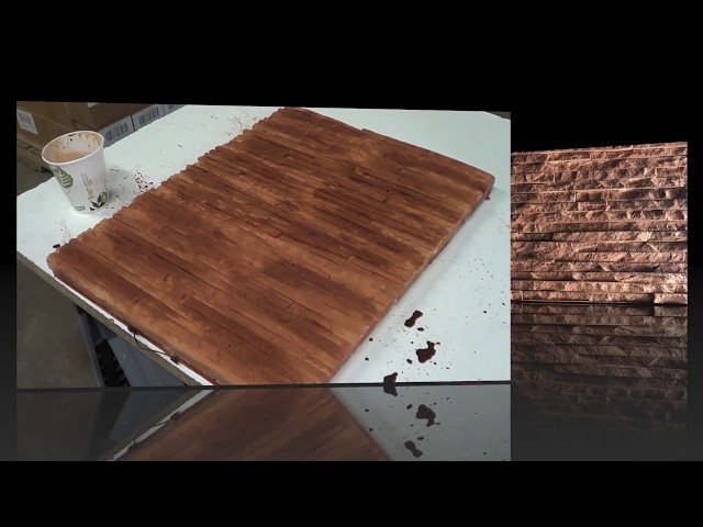 How to apply water based stain on stone. Casted stone coloring