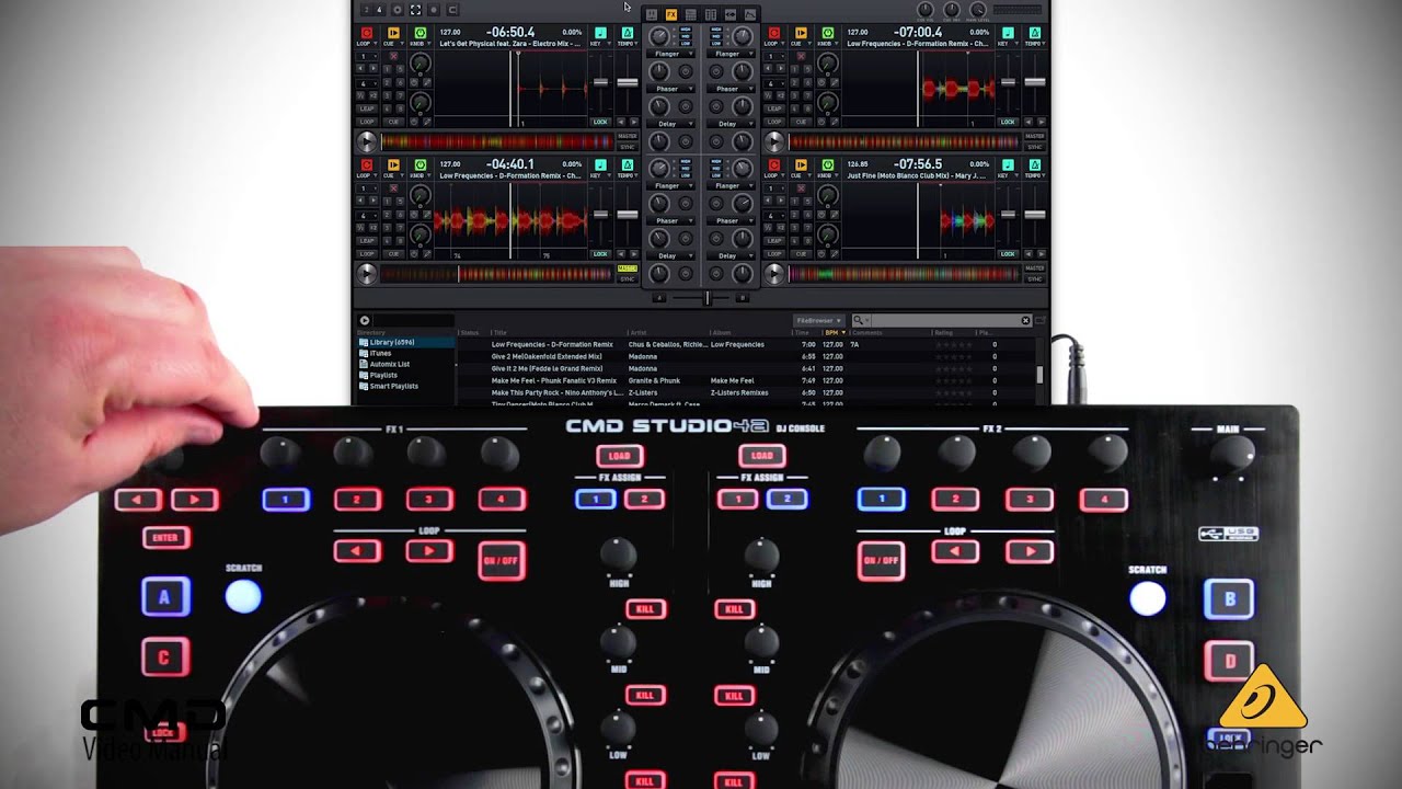 DJ контроллер Behringer CMD Studio 4A