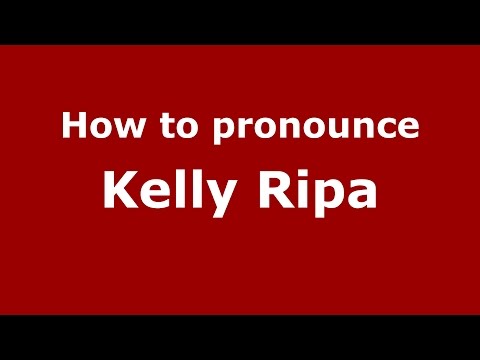 How to pronounce Kelly Ripa (American English/US) - PronounceNames.com