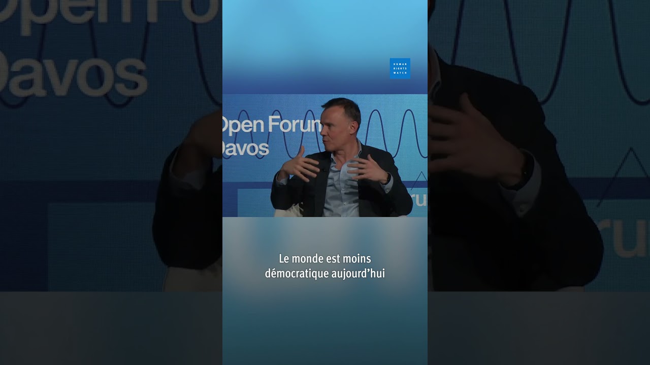 Forum de Davos : Commentaire de Philippe Bolopion
