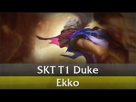 SKT T1 Duke - Ekko Top Gameplay Guide [Korean Challenger][31.05.2016]