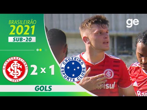 INTERNACIONAL 2 X 1 CRUZEIRO | GOLS | 19ª RODADA BRASILEIRO SUB-20 2021 | ge.globo