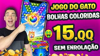 Novo Jogo do Gatinho que Combina as Bolhas Coloridas