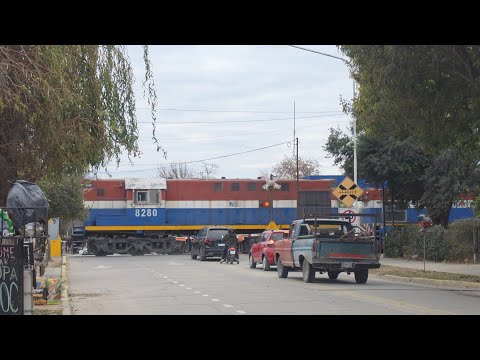 [4K] Tren vacio de NCA con destino a General Deheza pasando por Marcos Juárez!!!!!!